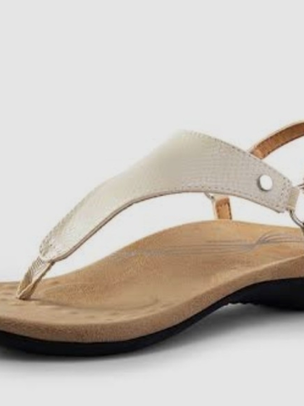 Dreampairs Women's Tan Thong Arch Support Sandals with Ankle Strap Size 11